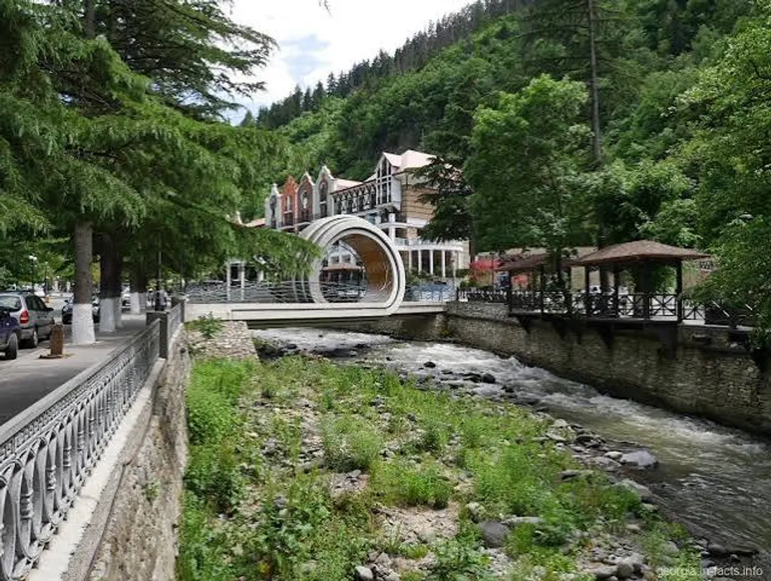 Borjomi park with the bridge