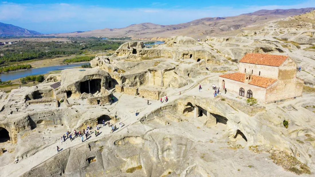 Uplistsikhe cave town from above