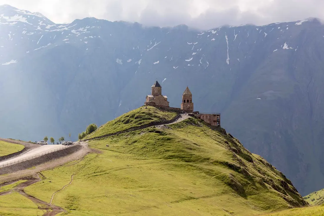 Gergeti church in the clouds