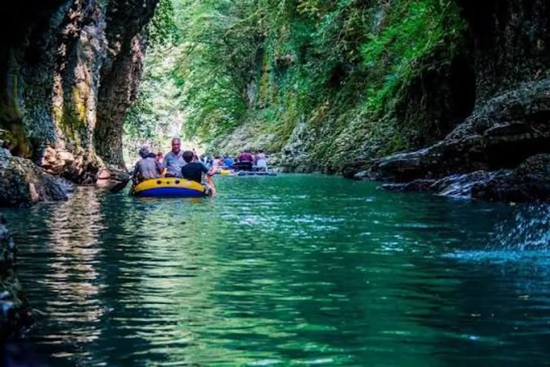 Boat ride through Martvili Canyon